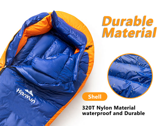 Orange Down Sleeping Bag