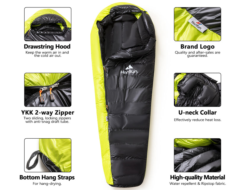 Load image into Gallery viewer, Green Down Sleeping Bag
