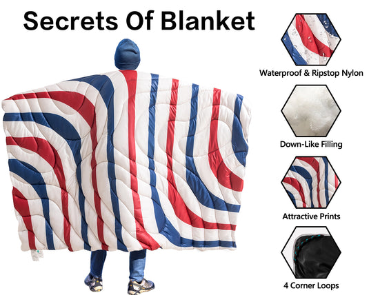 Tricolour Elegance Blanket